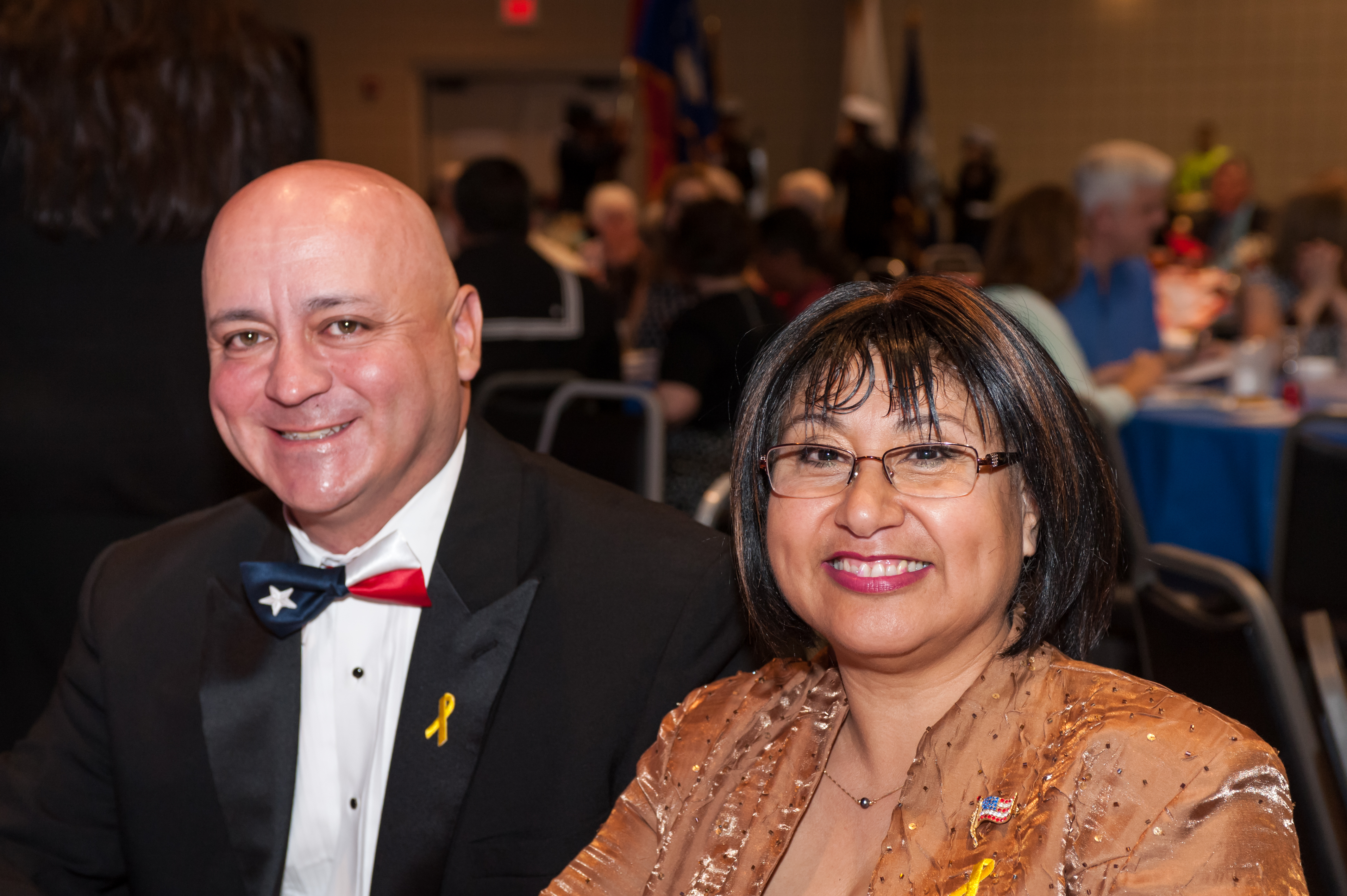 Shaie Williams for AGN Media. Francisco S Linan JR. and Rosalind L Gomez at the Armed Forces Day Banquet  in Amarillo, TX Held at the Amarillo Civic Center on May 21, 2016.