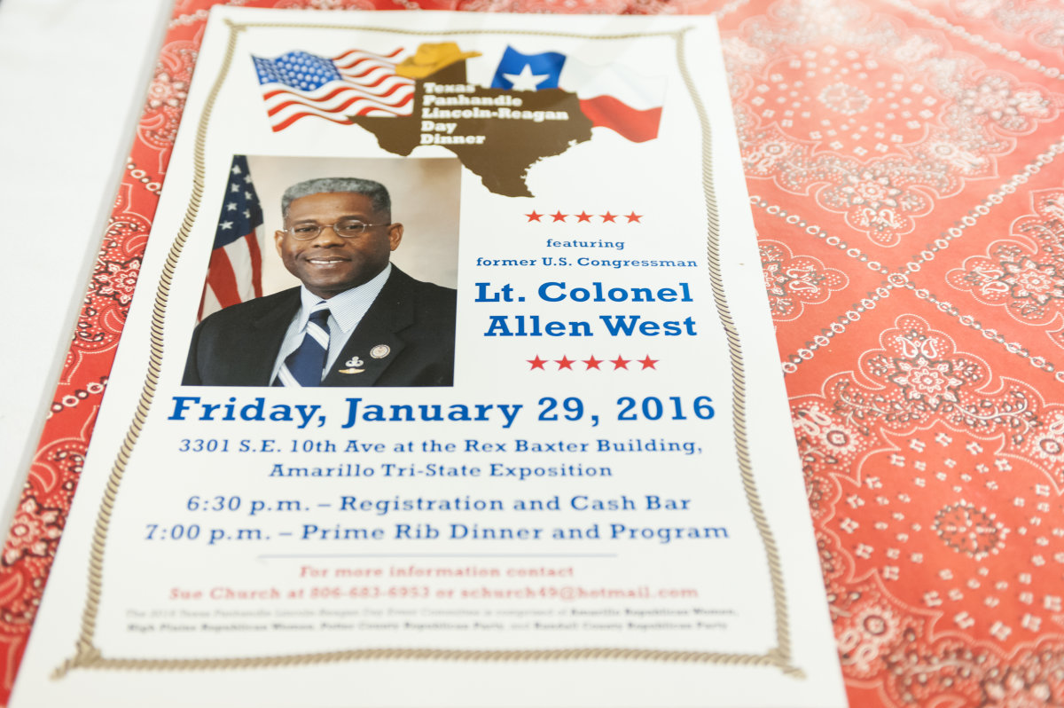 Shaie Williams for AGN Media. Texas Panhandle Lincoln-Reagan Day Dinner hosted by the local Republican party groups held at The Rex Baxter Building in Amarillo, TX on January 29, 2016